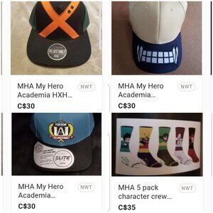 MHA Discounted Bundle - My Hero Academia Hats and Socks